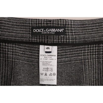 Dolce & Gabbana Gray Wool Capri Pants