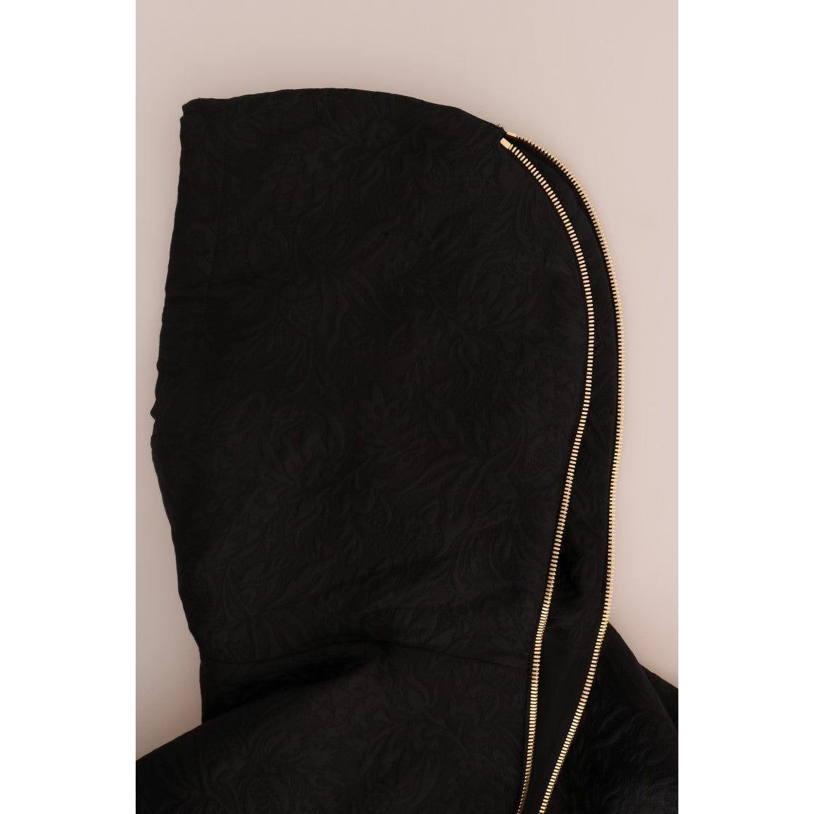 Dolce & Gabbana Black Fairy Tale Crystal Hooded Sweater TSH1736-2