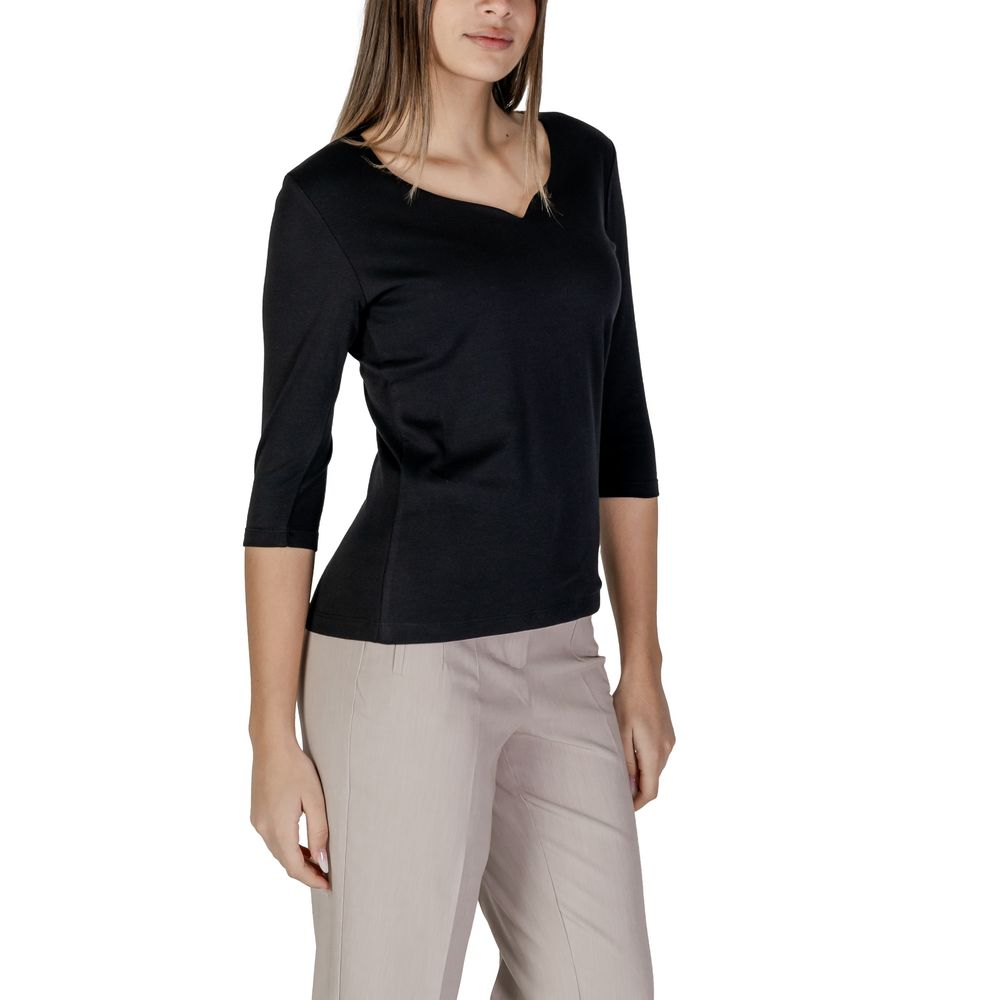 Street One Black Cotton T-Shirt