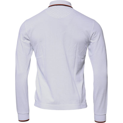 Dolce & Gabbana White Crown Men Full Zip Sweatshirt Sweater Dolce & Gabbana