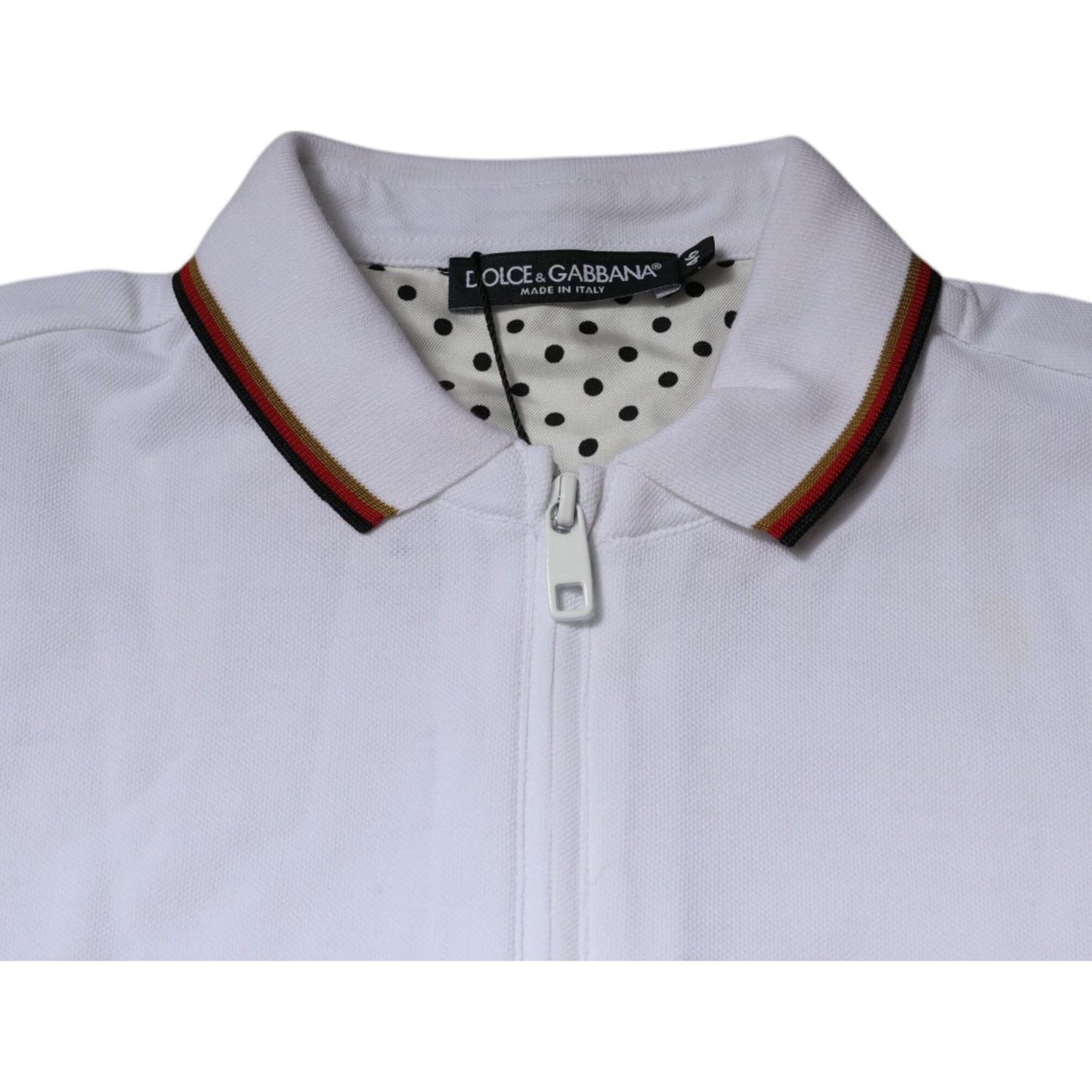 Dolce & Gabbana White Crown Men Full Zip Sweatshirt Sweater Dolce & Gabbana