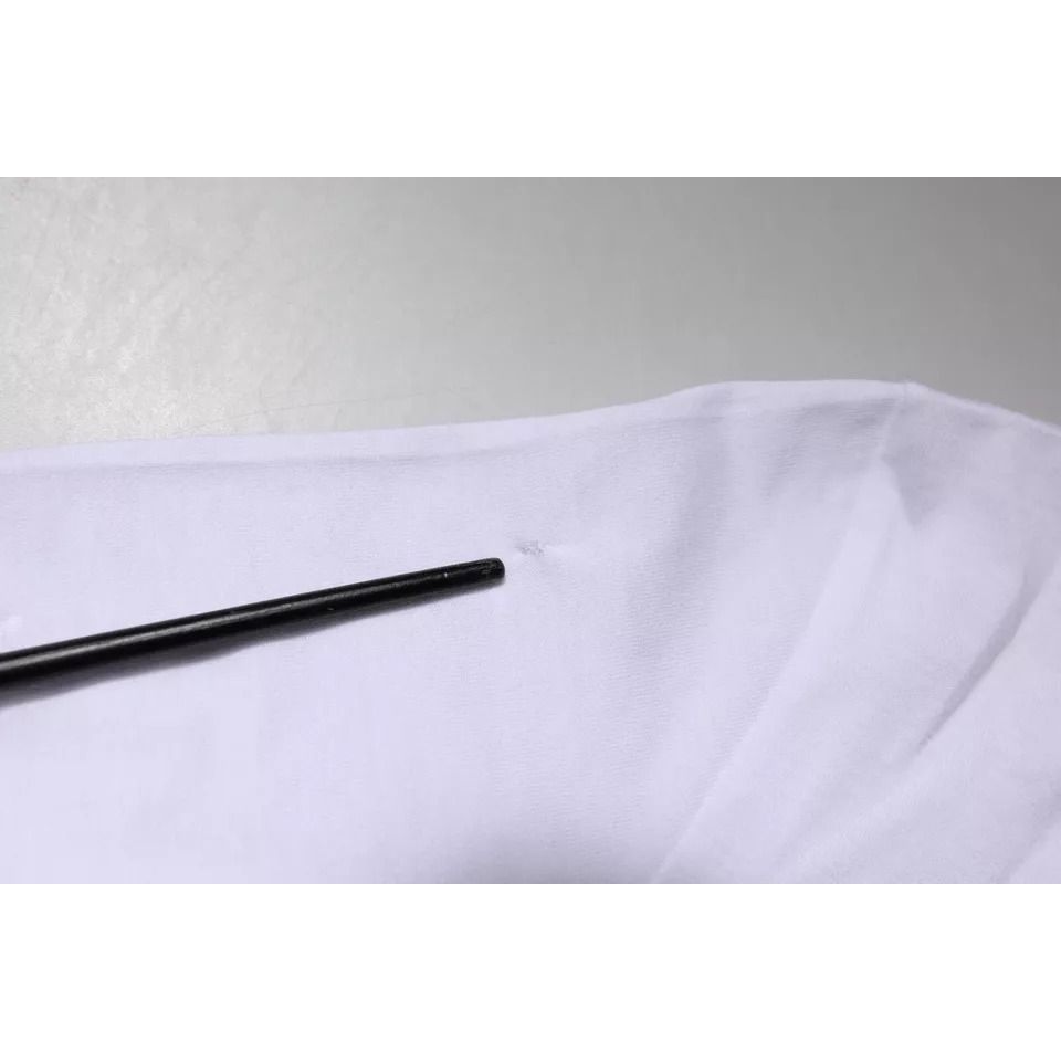 Dolce & Gabbana White Panda King Cotton Crew Neck T-shirt