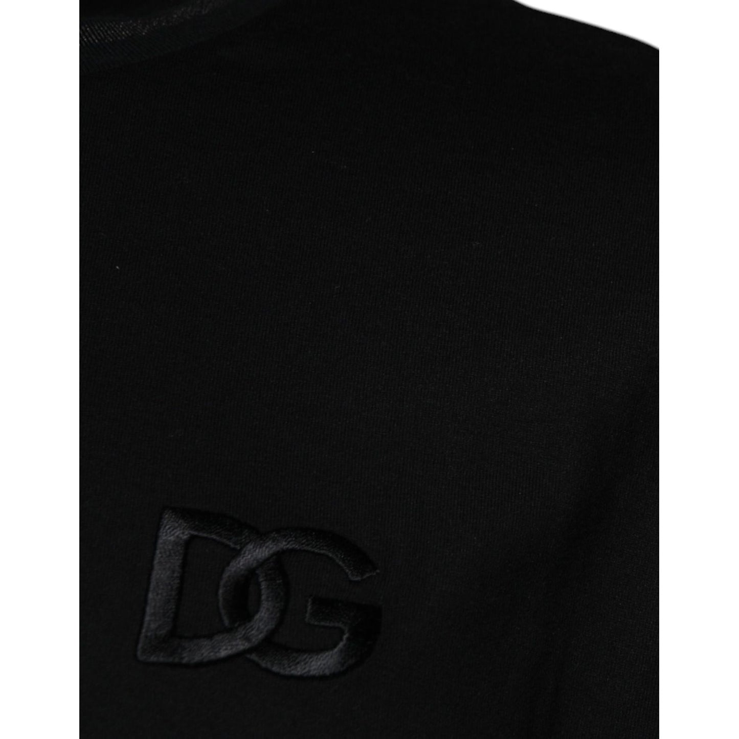 Dolce & Gabbana Black Crew Neck Short Sleeve T-shirt