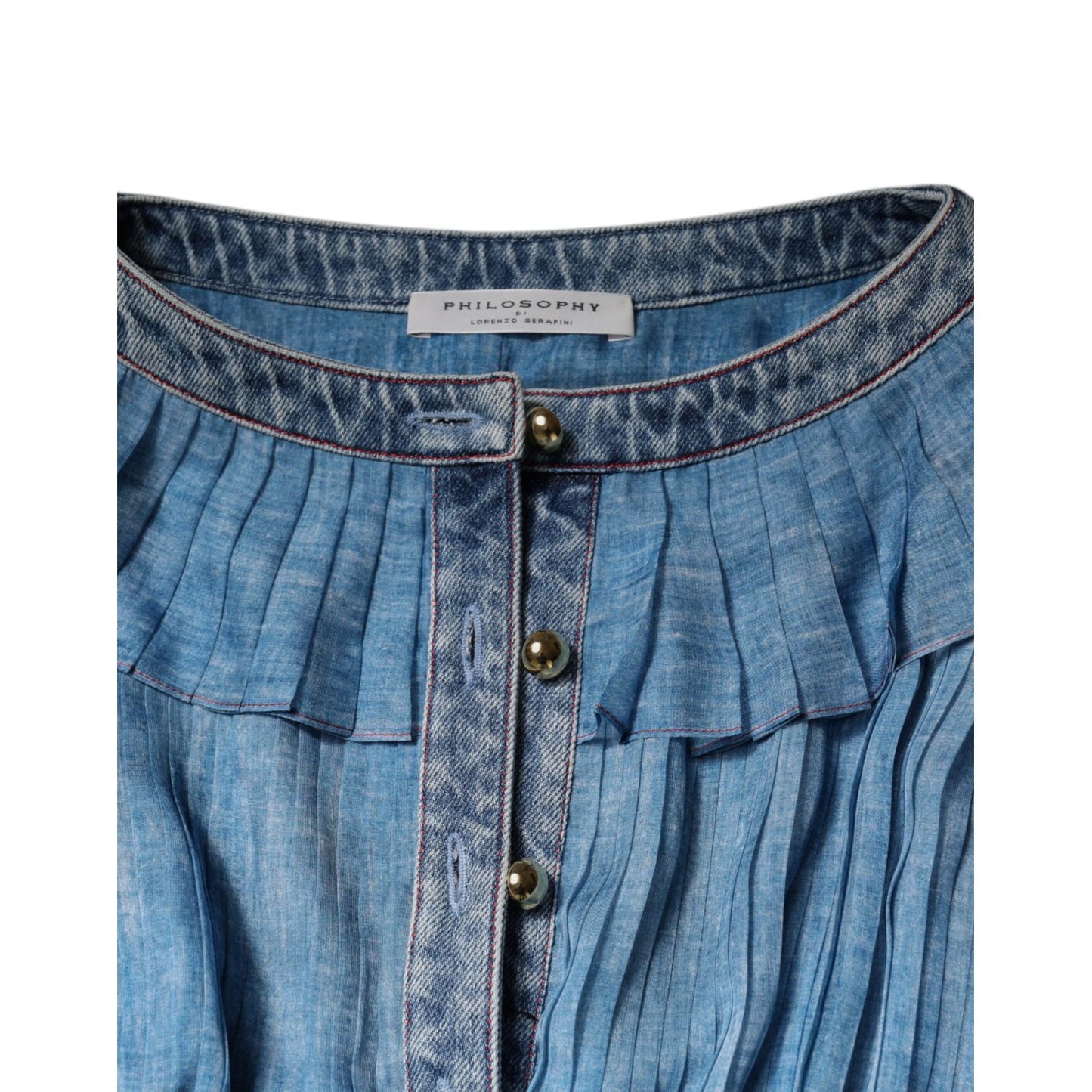 Philosophy Blue Layered Long Sleeve Dress