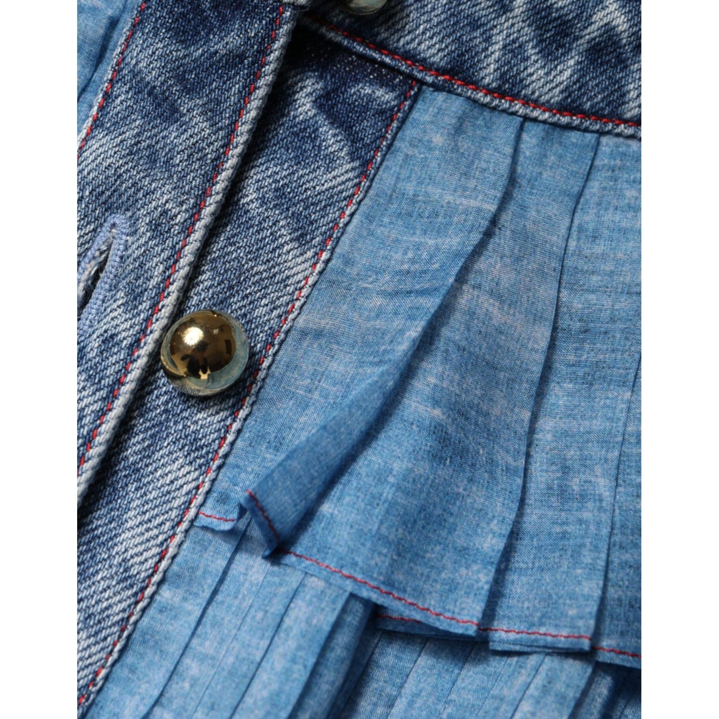 Philosophy Blue Layered Long Sleeve Dress