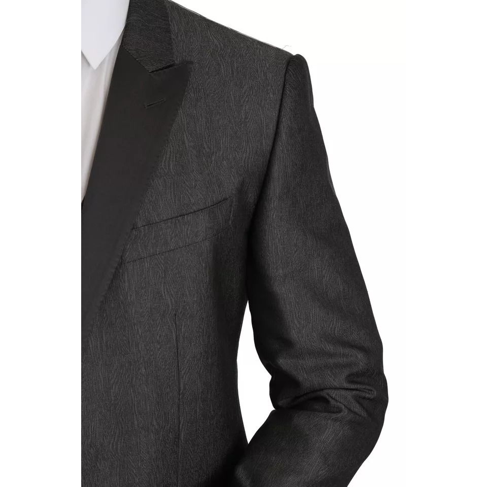 Dolce & Gabbana Gray MARTINI 2 Piece Vest Coat Blazer Dolce & Gabbana