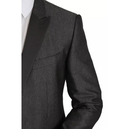 Dolce & Gabbana Gray MARTINI 2 Piece Vest Coat Blazer Dolce & Gabbana