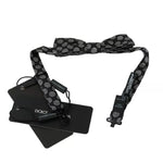 Dolce & Gabbana Black Silk Circles Men Necktie Bow Tie