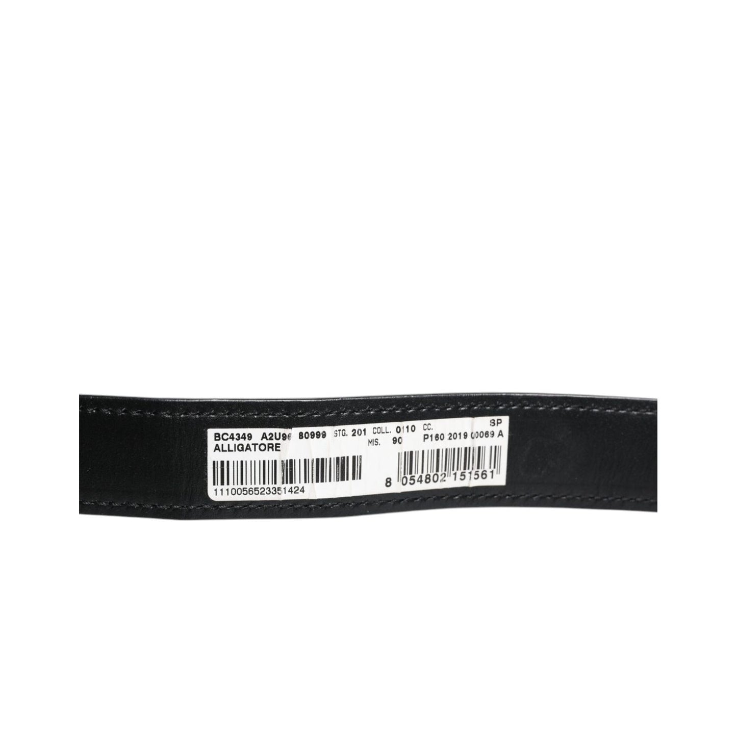 Dolce & Gabbana Black Alligator Leather Airpods Case Coin Purse Wallet