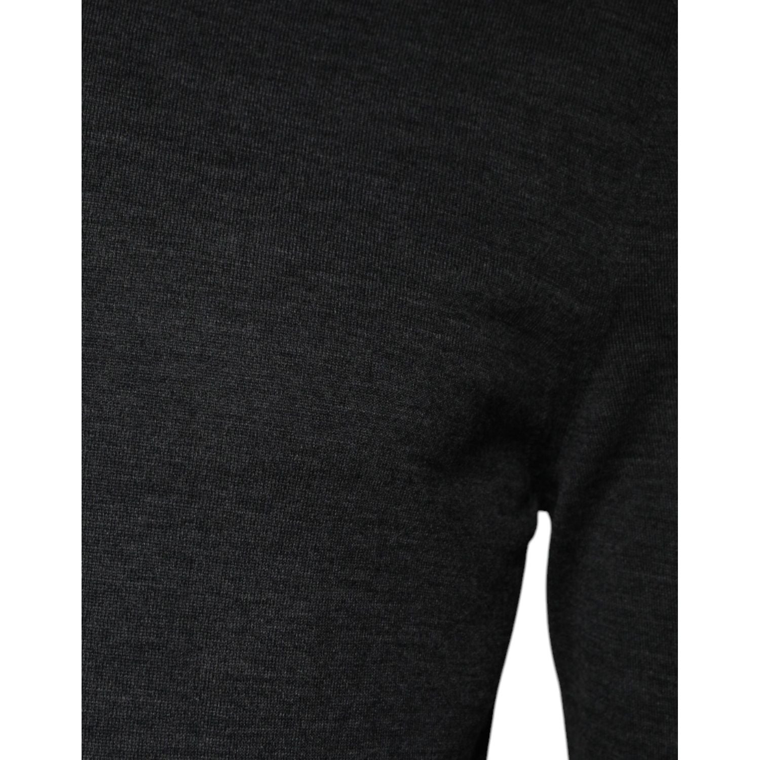 Dolce & Gabbana Gray Wool Knit Turtleneck Pullover Sweater