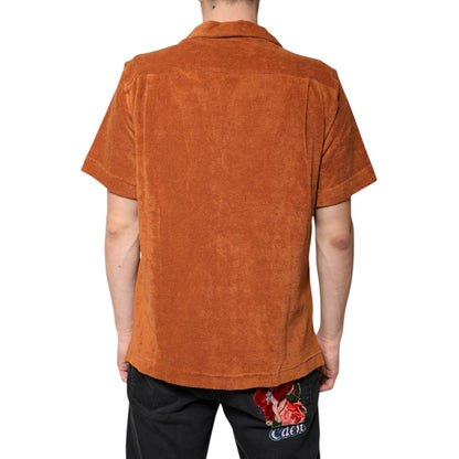 Dolce & Gabbana Hazel Cotton Velvet Button Down Collared Shirt