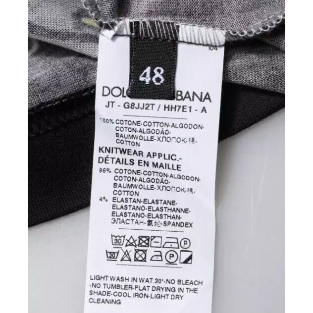 Dolce & Gabbana Black 2019 Year Of The Pig Crew Neck T-shirt