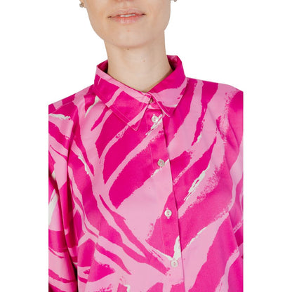 Only Pink Polyester Blouse