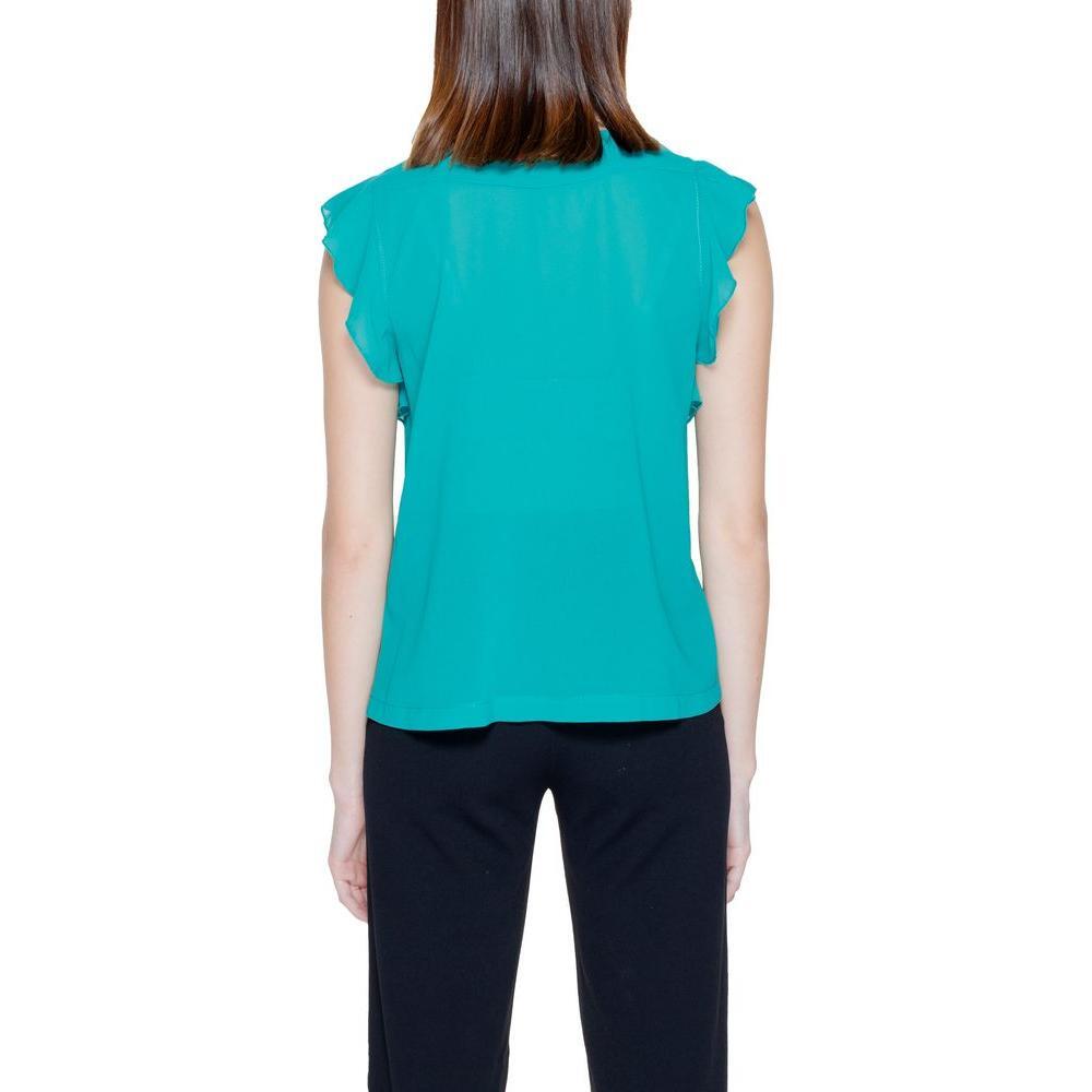 Rinascimento Green Polyester Blouse