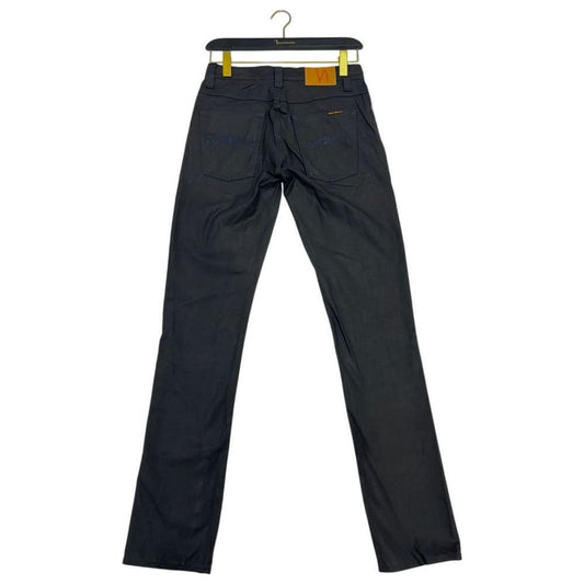 Nudie Jeans Black Cotton Men Jeans