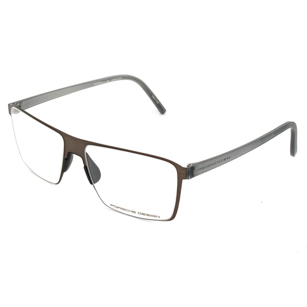 Porsche Brown Metal Frames P8309-A glasses with 56/16/145 mm measurements, made in Italy, featuring sleek design for men.