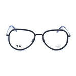 Vuarnet Black Stainless Steel Frames with clip-on solar attachment, black color, 54/17/145mm dimensions, category 3 protection.
