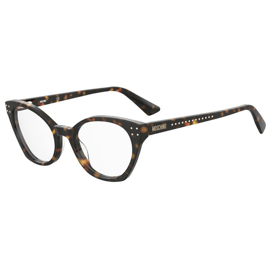 Moschino Bicolor Acetate Frames - Women's glasses MOS582-086 with 51/19/140mm dimensions, HVN color, acetate material.