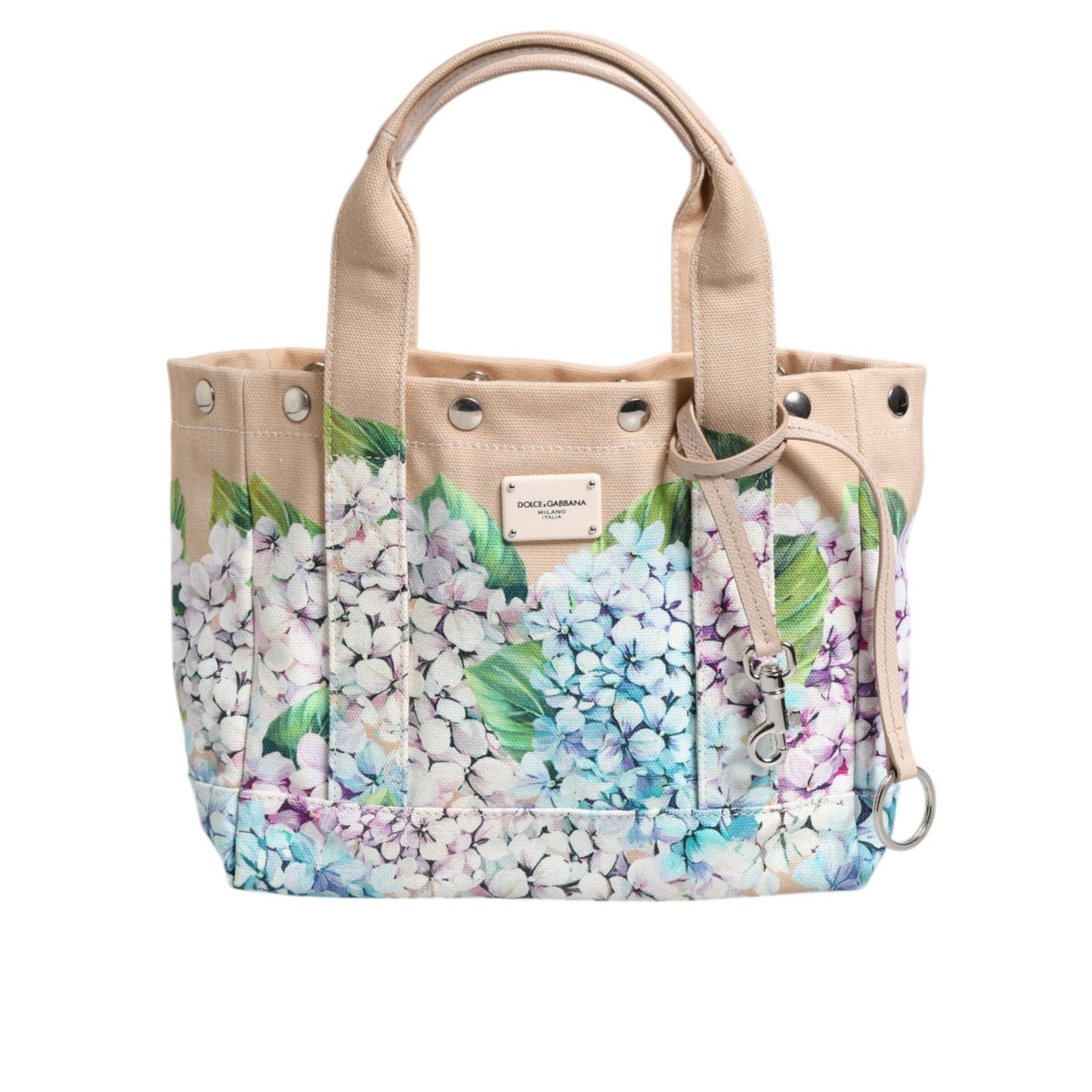 Dolce & Gabbana Multicolor Floral Canvas TANIA Top Handle Tote Bag