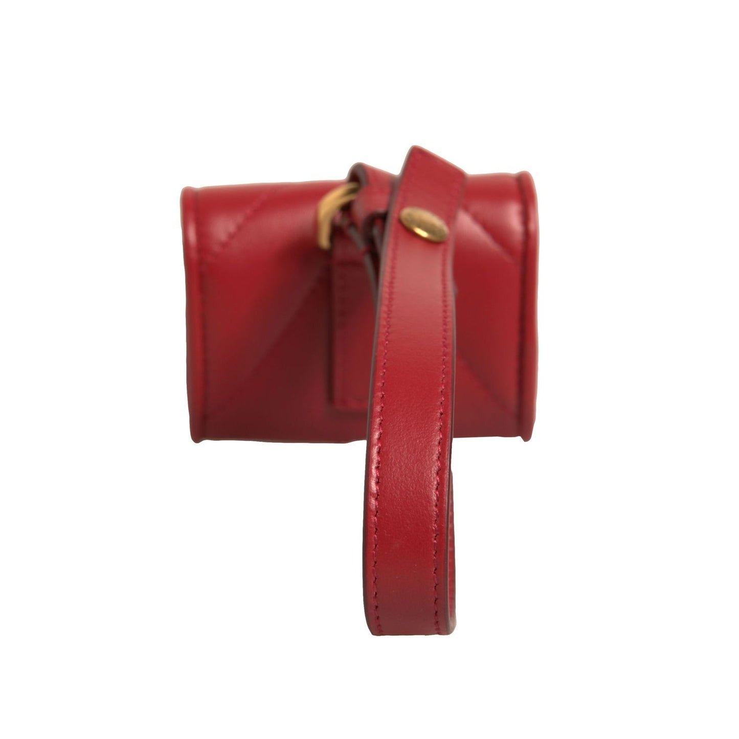 Dolce & Gabbana Black Leather Devotion Heart Strap Airpod Case