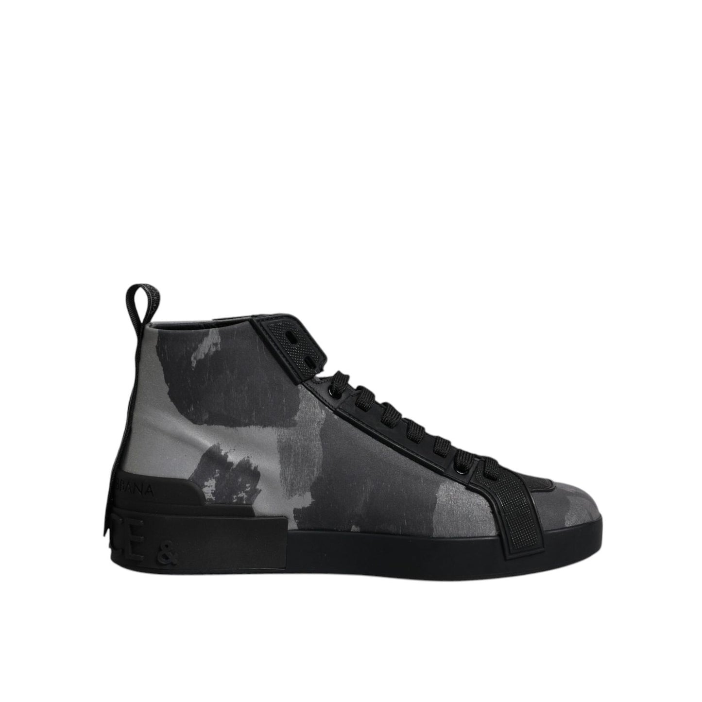 Dolce & Gabbana Multicolor Camouflage High Top Sneakers Shoes