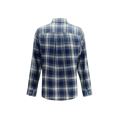 Dsquared² Blue Cotton Pattern Shirt