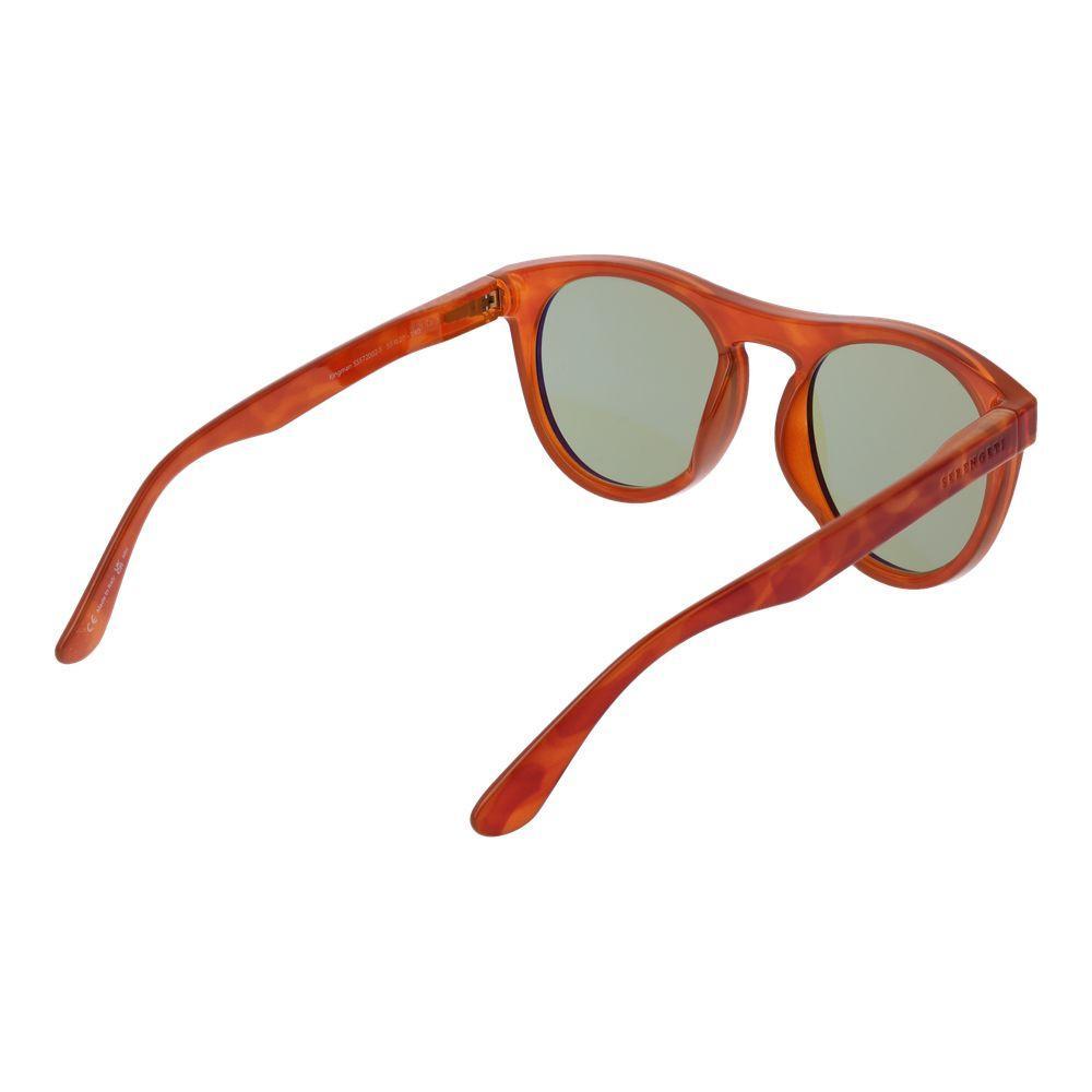 Serengeti Orange Plastic Sunglasses