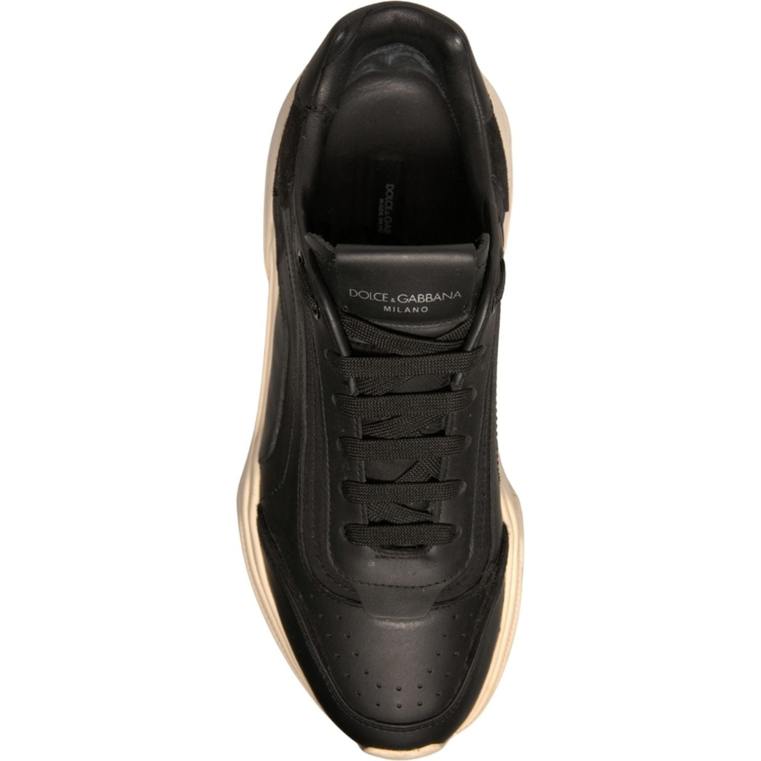 Dolce & Gabbana Black White Daymaster Low Top Sneakers Shoes