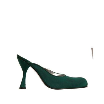 Dolce & Gabbana Green Suede Leather High Heel Pumps Shoes
