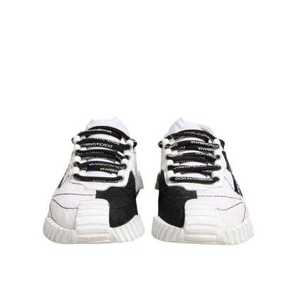 Dolce & Gabbana White Black NS1 Low Top Sneakers Shoes