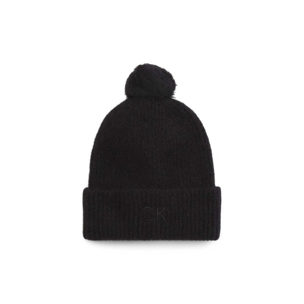 Calvin Klein Black Alpaca Leather Cap (Baseball Hat)