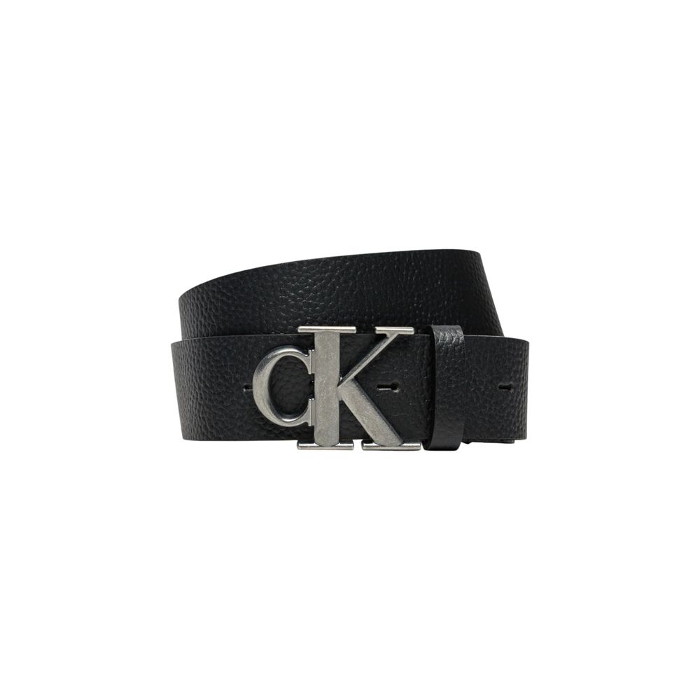 Calvin Klein Jeans Black Leather Regular Belt