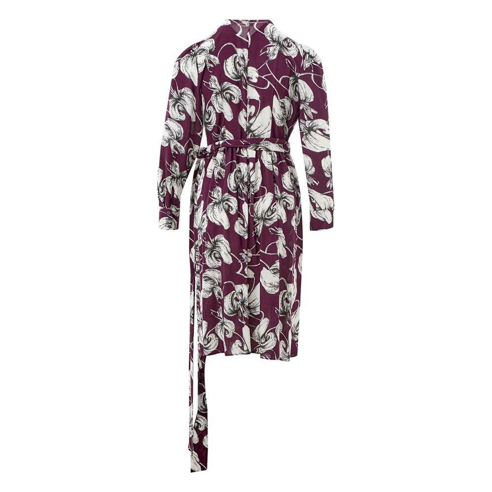 Lardini Purple Viscose Casual Dress