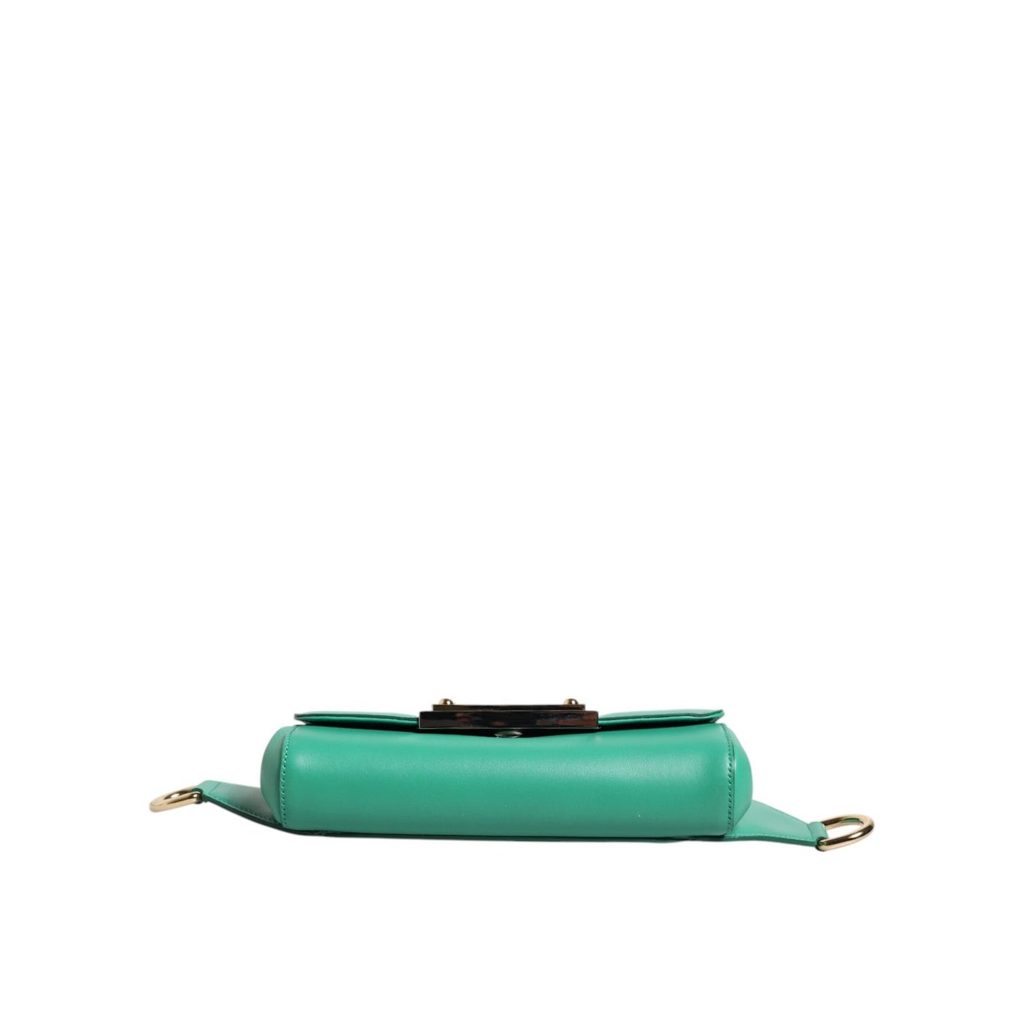 Dolce & Gabbana Emerald Green CalfskinLeather DG Logo Shoulder Bag