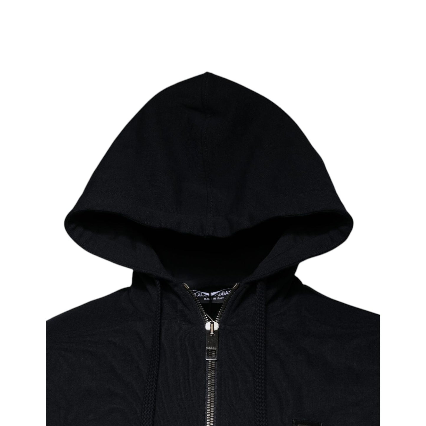 Dolce & Gabbana Blue Logo Full Zip Hooded Sweatshirt Sweater