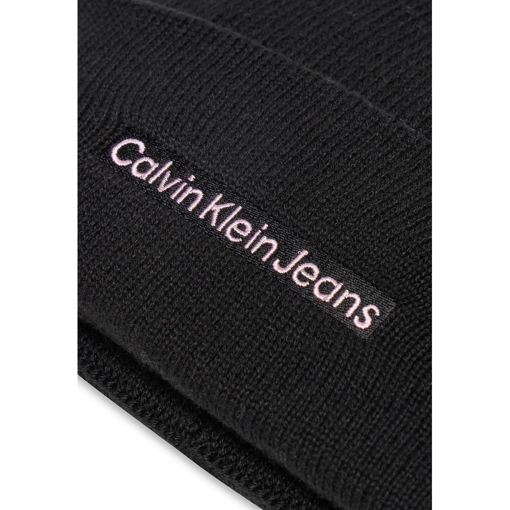 Calvin Klein Jeans Black Cotton Cap (Baseball Hat)