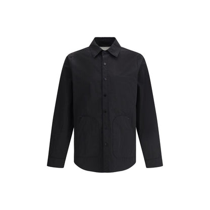 Paltò Black Polyester Coat