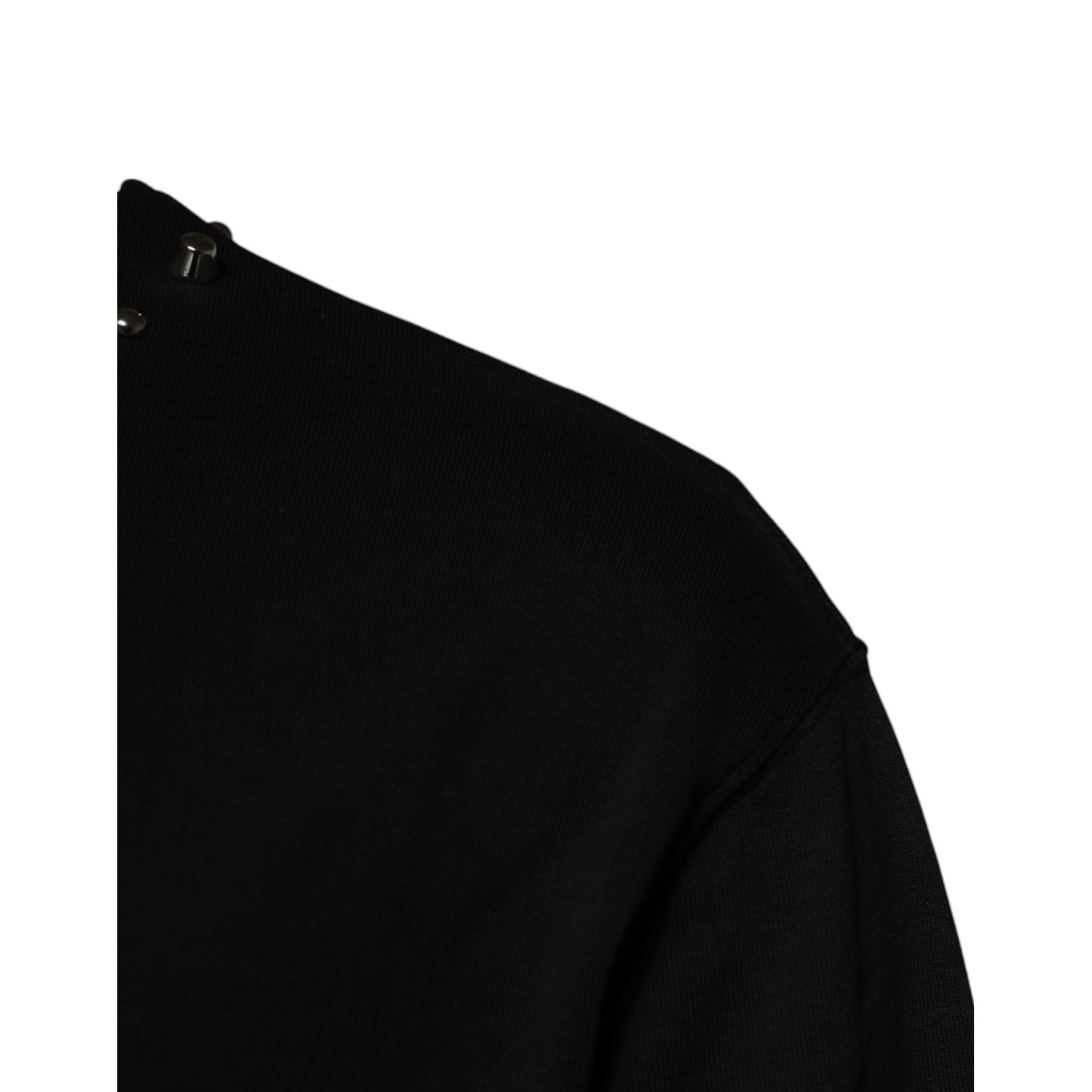 Dolce & Gabbana Black Logo Stud Pullover Sweatshirt Sweater