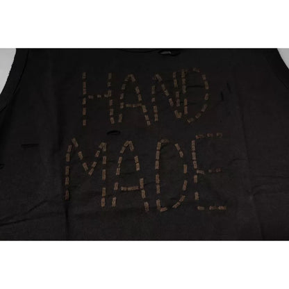 Dolce & Gabbana Black Sleeveless Round Neck Tank T-shirt