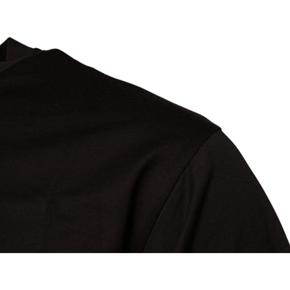 Dolce & Gabbana Dark Brown Logo Cotton Crew Neck T-shirt