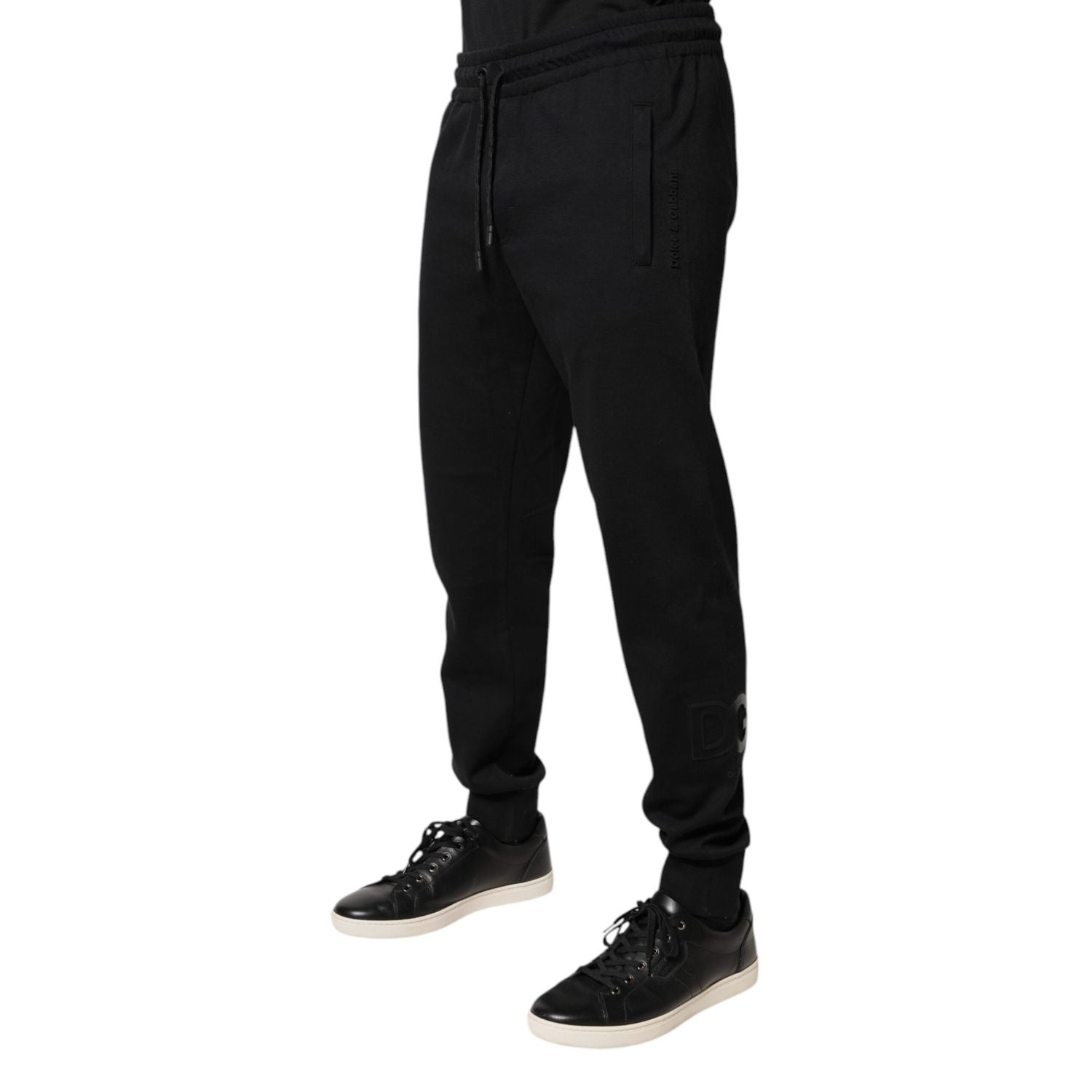 Dolce & Gabbana Black Cotton Jogger Jogging Pants