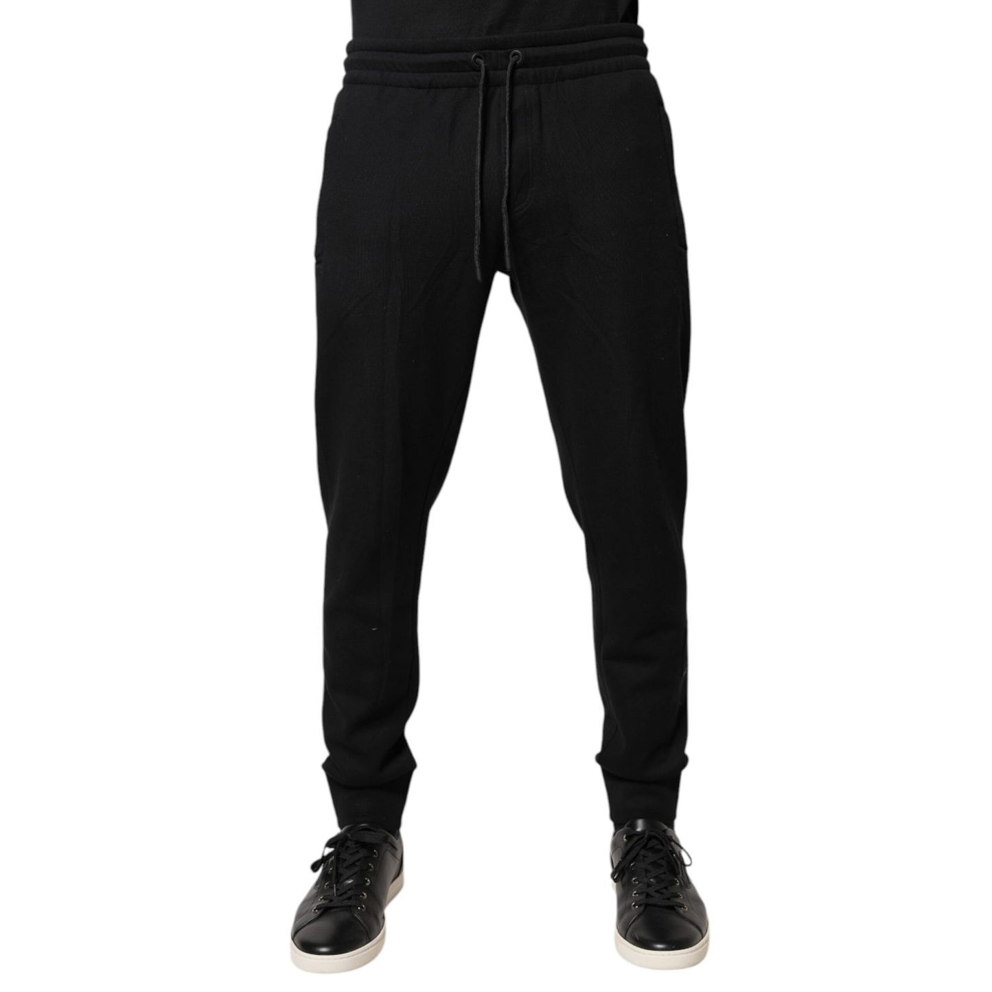 Dolce & Gabbana Black Cotton Jogger Jogging Pants