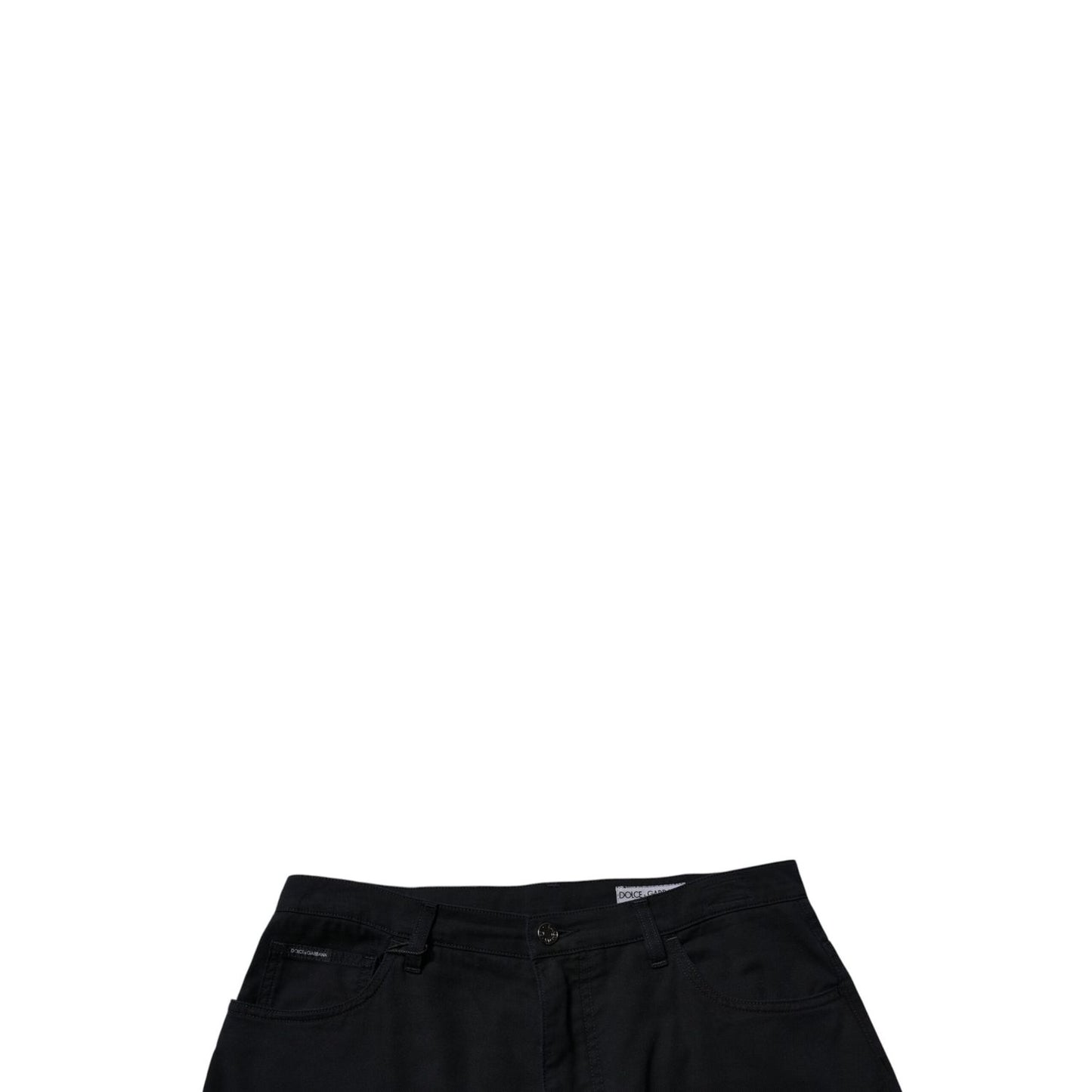 Dolce & Gabbana Dark Blue Cotton Stretch Loose Men Denim Jeans