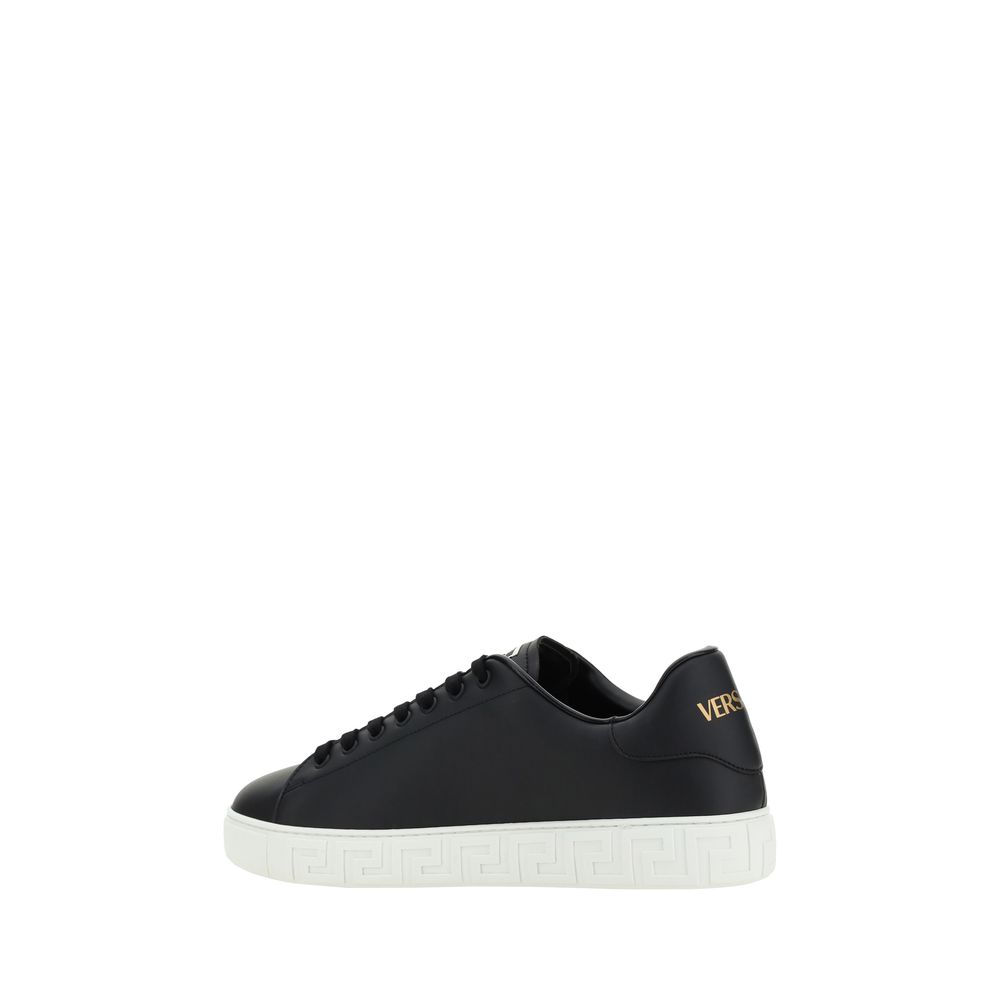 Versace Black Rubber Low Top Sneakers