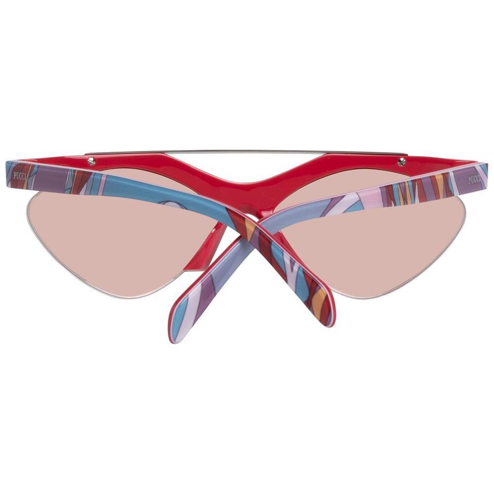 Emilio Pucci Red Metal Sunglasses
