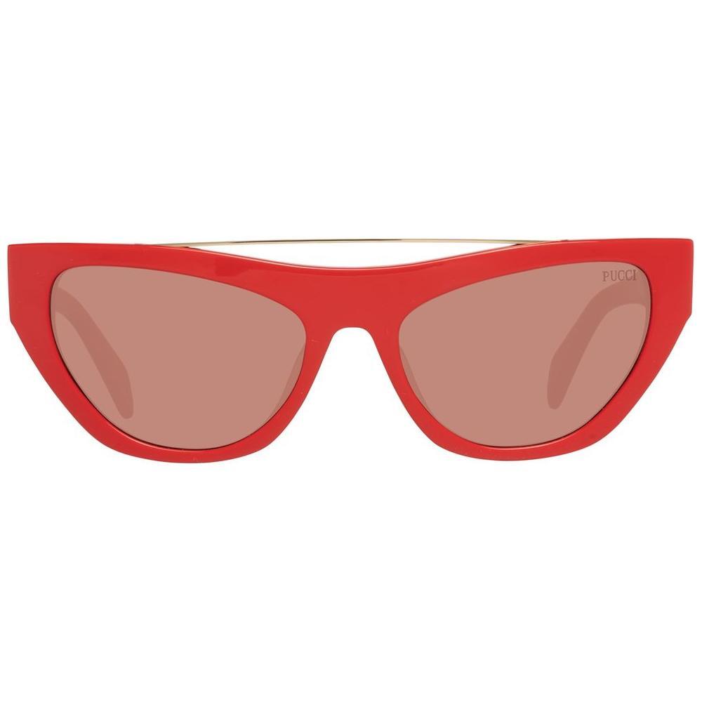 Emilio Pucci Red Metal Sunglasses
