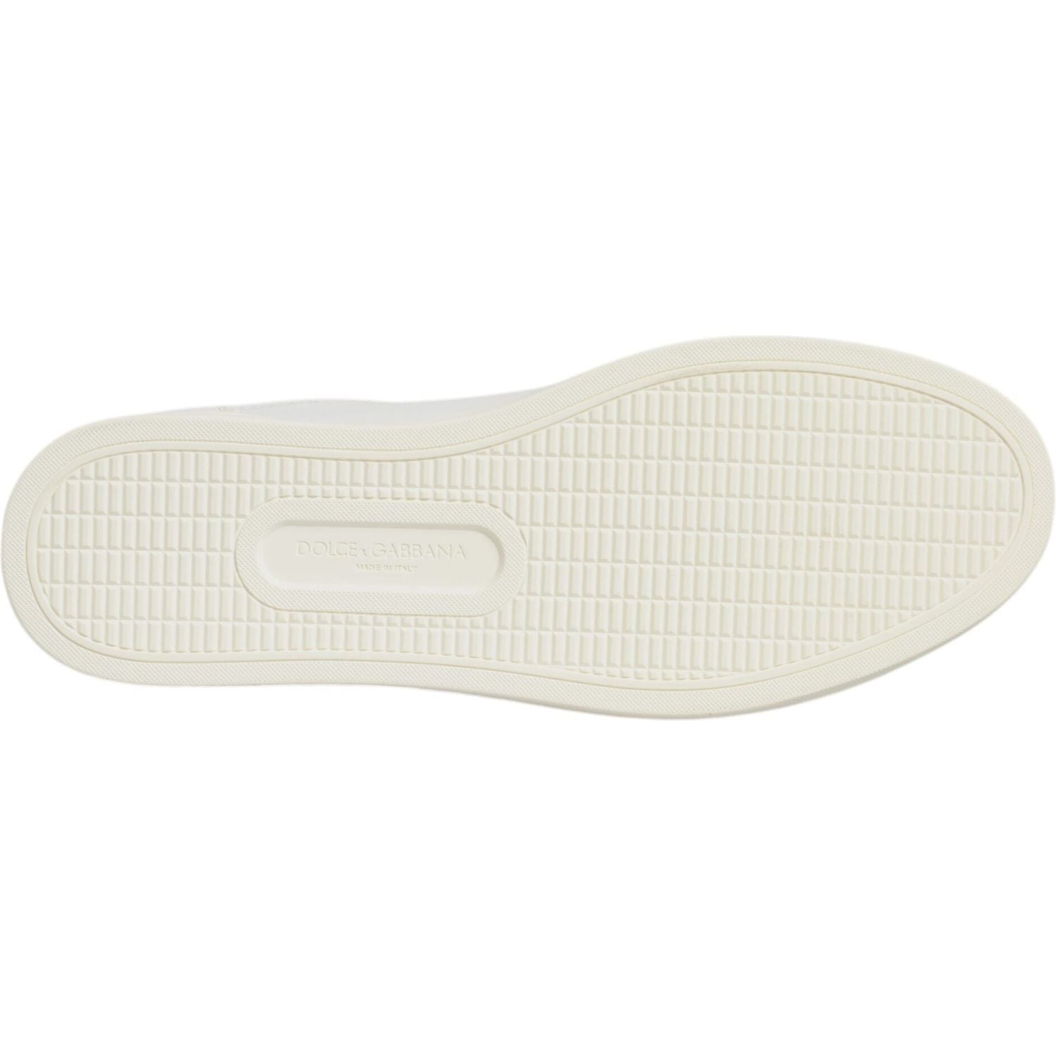 Dolce & Gabbana White Leather Heart Embellished Sneakers Shoes