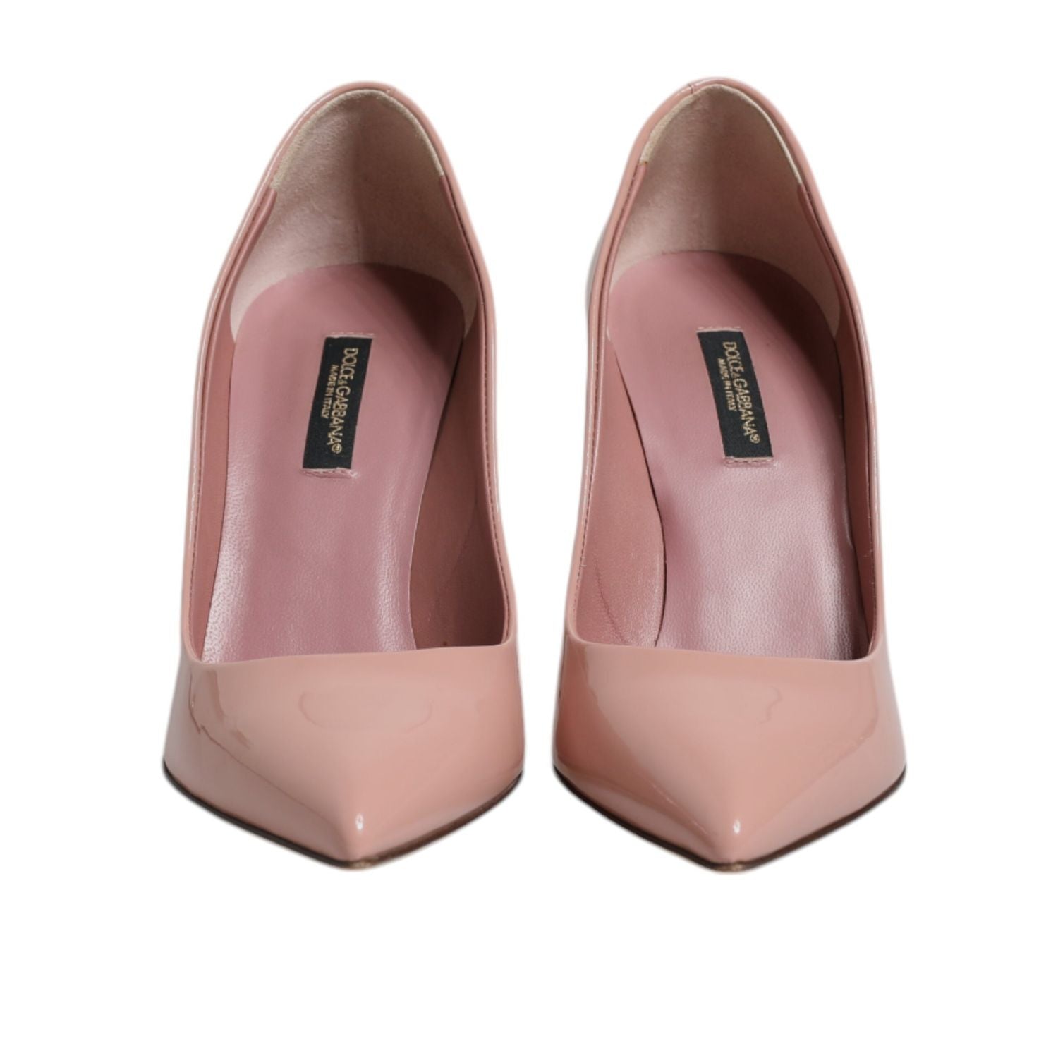 Dolce & Gabbana Pink Patent Leather Stiletto Heel Pumps Shoes