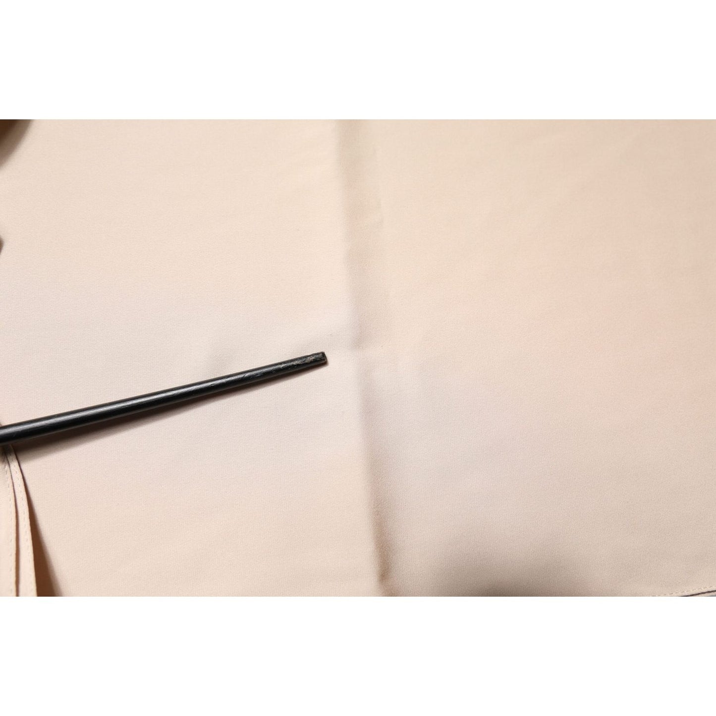 Dolce & Gabbana Beige Floral Lace Trim Silk Neck Wrap Scarf