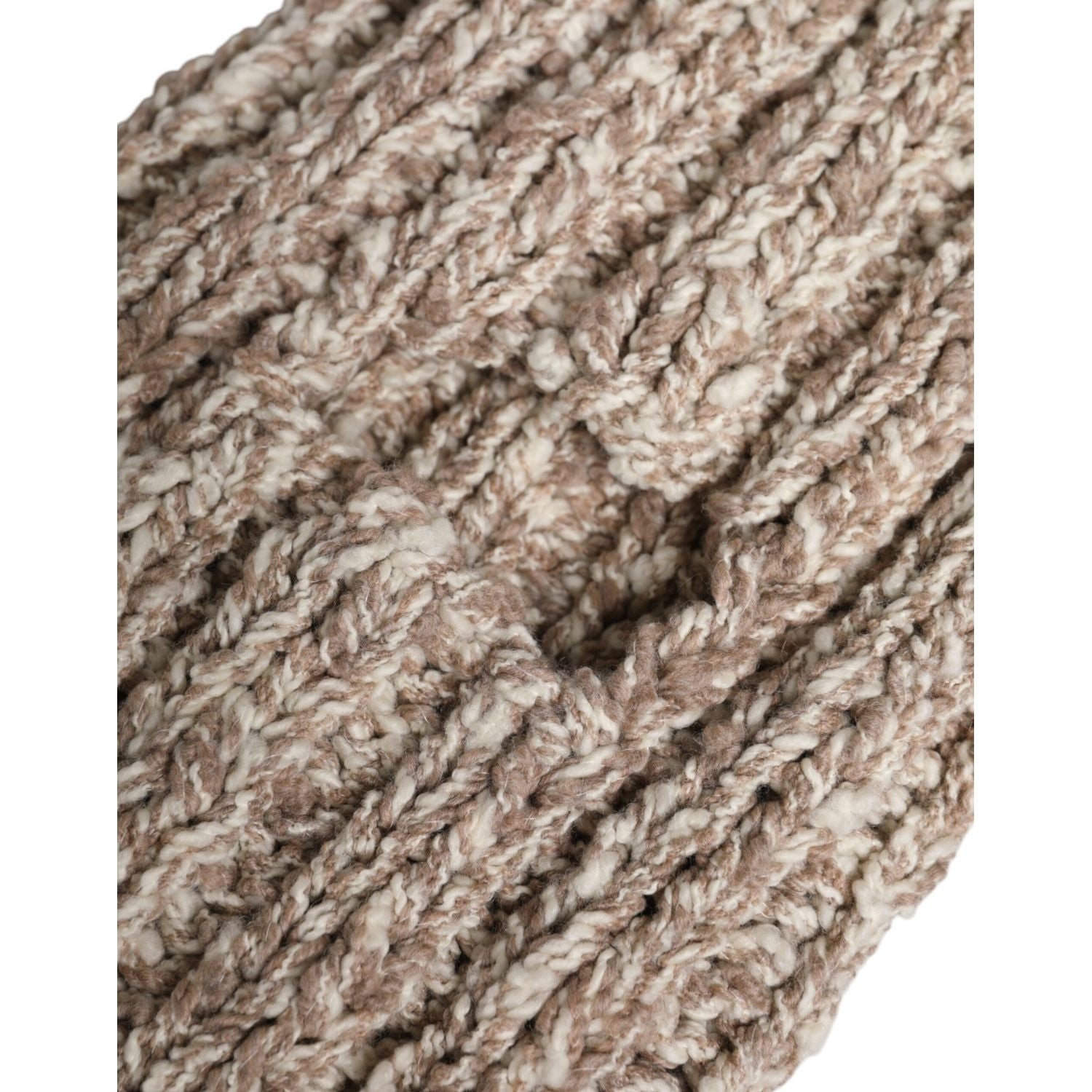 Dolce & Gabbana Beige Wool Knitted Ski Mask Balaclava Hat